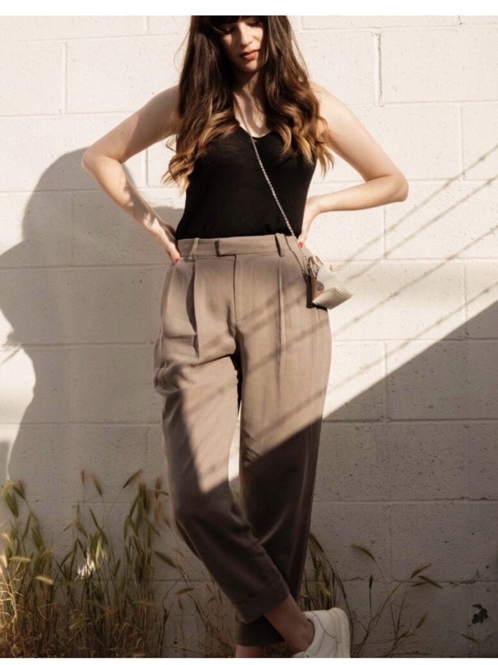 Everlane put together pleat pants and easy blazer suit set, size 00